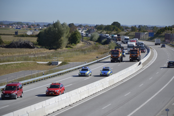 Neue Autobahn A94 Eröffnung erste Fahrzeuge Inbetriebnahme Verkehrsfreigabe Erstbefahrer Heldenstein 25