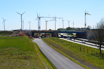 Überführungbauwerk Autobanbrücke A44n Autobahnkreuz Jackerath 04