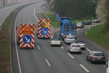 Wiederfreigabe Autobahn A 57 Dormagen nach Vollsperrung 41