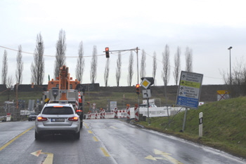 A1 Autobahnrheinbrücke Baubeginn Bundesautobahn A 59 Leverkusen Baustellenverkehrsführung 06