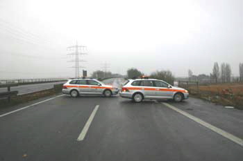 A57 Autobahn Dormagen Brückenabriß Vollsperrung Brückenbrand 16