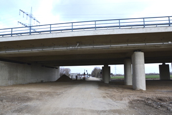 Br�ckenbrand Ersatzneubau Neue Br�cke Autobahn A57 Dormagen K�ln Krefeld 62