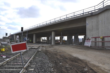 Br�ckenbrand Ersatzneubau Neue Br�cke Autobahn A57 Dormagen K�ln Krefeld 76