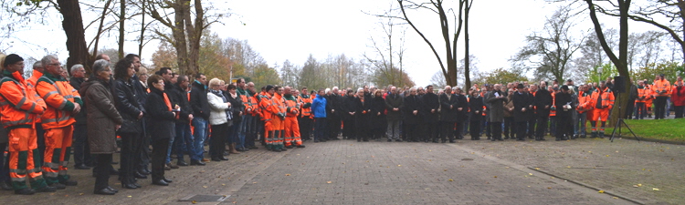 Straßen.NRW Gedenkfeier Kranzniederlegung für tödlich verunglückte Straßenwärter 23
