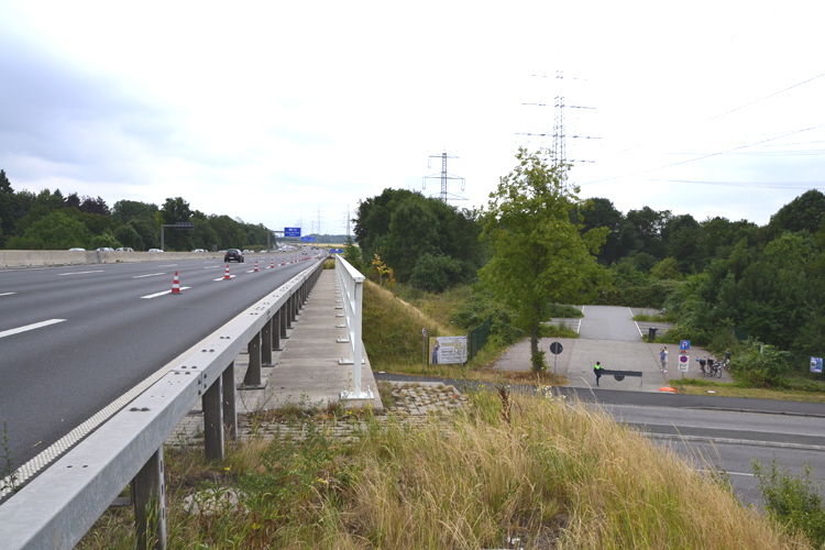 Tour de France Deutschland Autobahnsperrung A 57 Anschlu�stelle Kaarst B�ttgen Neuss 63