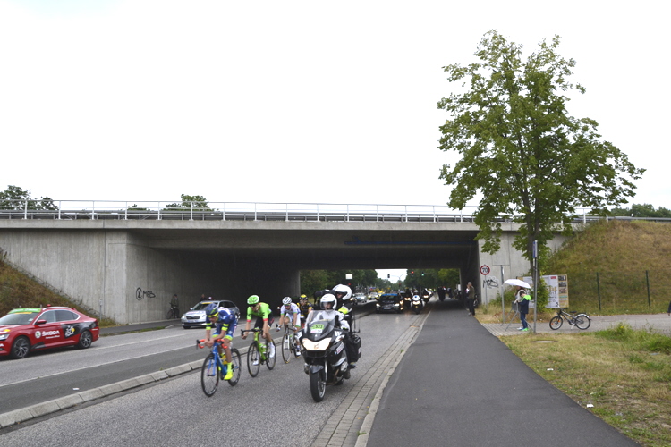 Tour de France Deutschland Autobahnsperrung A 57 Anschlu�stelle Kaarst B�ttgen Neuss 97