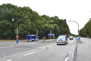 Tour de France Rhein-Kreis-Neuss gesperrte Autobahn A 57 Kaarst B�ttgen 81