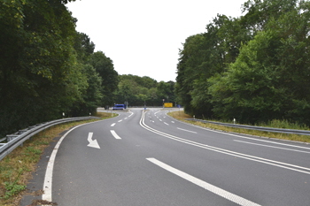 Tour de France Rhein-Kreis-Neuss gesperrte Autobahn A 57 Kaarst Büttgen 86