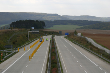 A38 Autobahn Papstbesuch Etzelsbach Eichsfeld Vollsperrung Pilger gesperrte Anschlu�stelle 67
