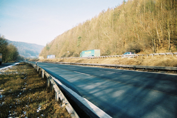 A3 Parkplatz Talblick  Kauppenaufsteig Spessartautobahn 17