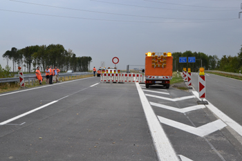 A44n leere Autobahn Verkehrsfreigabe Jackerath Holz Wanlo J�chen Aachen Koblenz 15