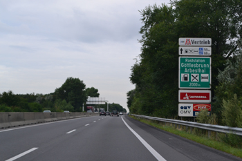 A4 Ostautobahn Wien Budapest Pre�burg Bratislava Nickelsdorf Bruck an der Leitha G�ttlesbrunn Arbesthal Raststation 10