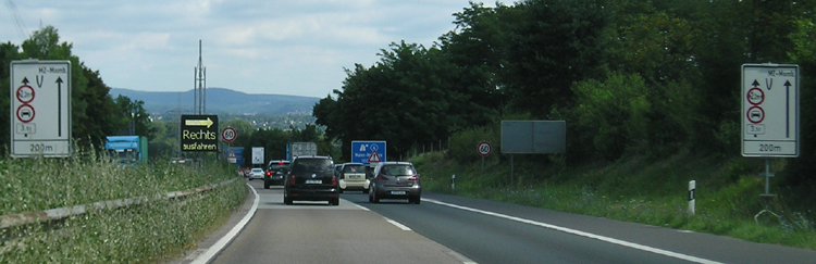 A643 Lkw Sperranlage Autobahn Rheinbr�cke Wiebaden Schierstein Mainz Mombach 93