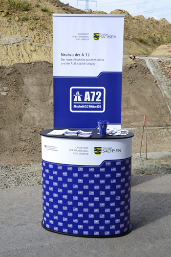 A72 Neue Autobahn Verkehrsfreigabe Borna R�tha Leipzig Chemnitz Hof Scherenschnitt 50