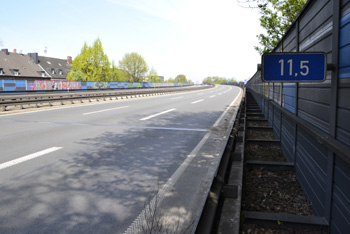 A 59 Autobahn Duisburg Meiderich Brand Br�cken Schaden Sperrung 66