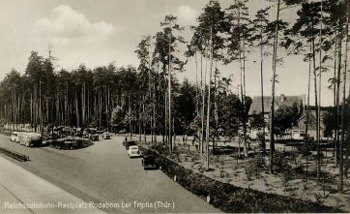 �lteste Autobahnrastanlage Deutschlands Rodaborn Triptis Reichsautobahn Berlin - M�nchen P