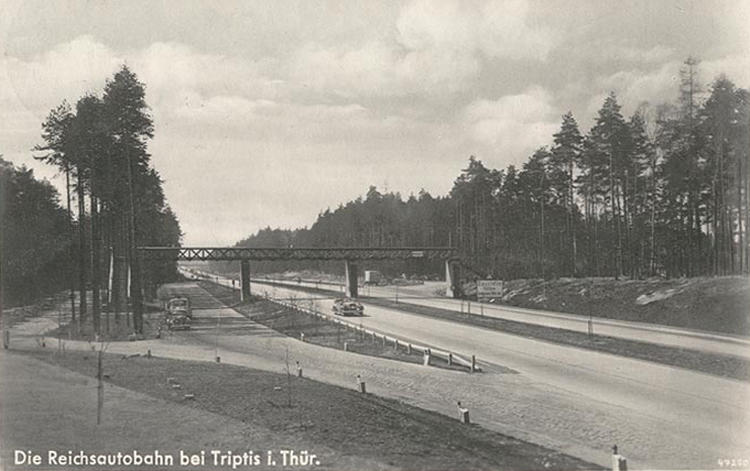 �lteste Autobahnrastanlage Deutschlands Rodaborn Triptis Reichsautobahn Berlin - M�nchen P3