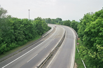 Autobahn A643 Mainz - Wiesbaden Schiersteinerbr�cke 3