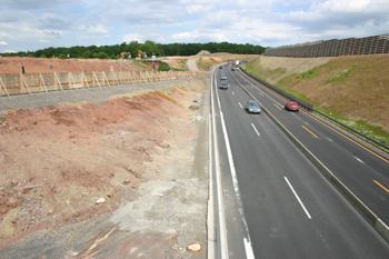 Autobahn A8 Karlsruhe Stuttgart sechsstreifiger Autobahnausbau Karlsbad N�ttingen 55