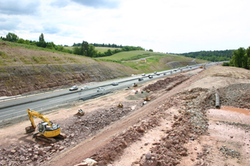 Autobahn A8 Karlsruhe Stuttgart sechsstreifiger Autobahnausbau Karlsbad N�ttingen 72