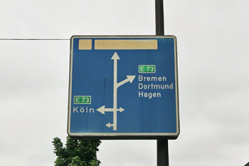 Autobahn A 1 Beschilderung E 73 Wuppertal 018_14A