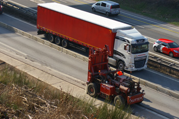 Autobahn Frankfurt - Würzburg Spessartaufsteig Weibersbrunn Kauppenaufstieg Aschaffquelle Autobahnbau 66