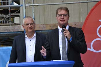 Autobahn GmbH Rheinland Niederlassung Krefeld Richtfest Bürogebäude Thomas Ganz Gunther Adler 44