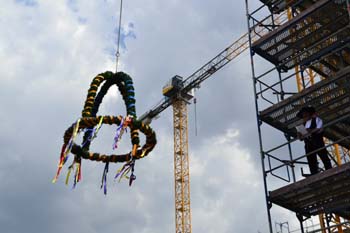 Autobahn GmbH Rheinland Niederlassung Krefeld Richtfest Bürogebäude energetisch Ökobau Richtkranz 67