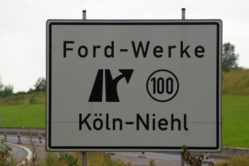 Autobahnbr�cke A1 Leverkusen K�ln-Merkenich Rheinbr�cke Vollsperrung 43