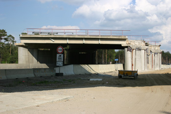 Autobahndreieck Havelland A 10 Berliner Ring A 24 Hamburg - Berlin Brückentorso 92
