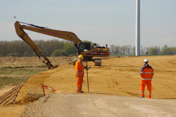Autobahnkreuz Jackerath A44n A61 Autobahnneubau Titz Braunkohle Garzweiler II zwei 74
