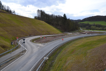 Autobahnneubau A44 Lückenschluß Kassel Eschwege Eisenach Ringgau Sontra Anschlußstelle 54