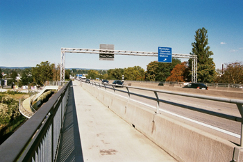 Bundesautobahn A 643 Mainz - Wiesbaden Schierstein Rheinbr�cke 08