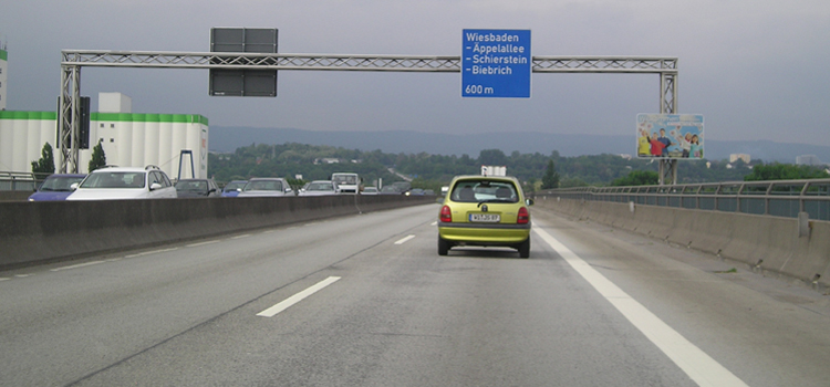 Bundesautobahn A 643 Mainz - Wiesbaden Schierstein Rheinbr�cke 79
