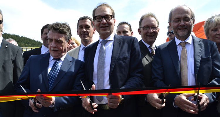 Bundestra�e B62n H�ttentalstra�e Verkehrsminister Alexander Dobrindt Michael Groschek 17
