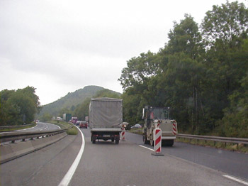 Einstreifige Verkehrsf�hrung 41