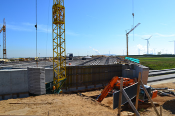 Neubau Autobahnkreuz neue Autobahn bau Jackerath A44n Autobahnbrücke 24