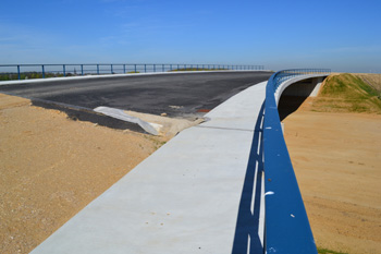 Neubau Autobahnkreuz neue Autobahn bau Jackerath A44n Autobahnbrücke 75