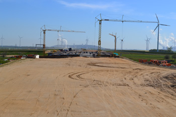 Neubau Autobahnkreuz neue Autobahn bau Jackerath A44n Autobahnbrücke 82