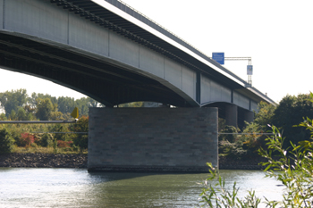 Schiersteiner Br�cke Wiesbaden - Mainz A643 Autobahn Rheinbr�cke 08