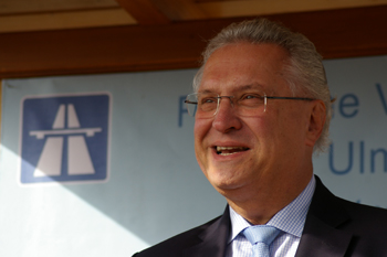 Verkehrsfreigabe A8 �PP Modell G�nzburg - Augsburg Bayerns Innenminister Winfried Herrmann 06