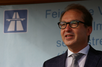 Verkehrsfreigabe A8 �PP Modell G�nzburg - Augsburg Bundesverkehrsminister Alexander Dobrindt 99