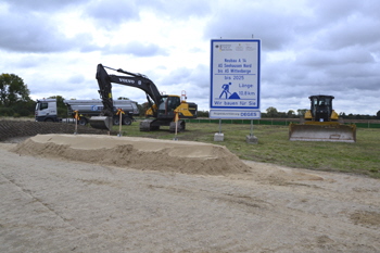 A 14 Autobahnneubau Elbebr�cke Seehausen Wittenberge Spatenstich 83