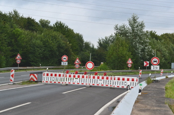 Autobahnbr�cke A1 Leverkusen K�ln-Merkenich Vollsperrung 62